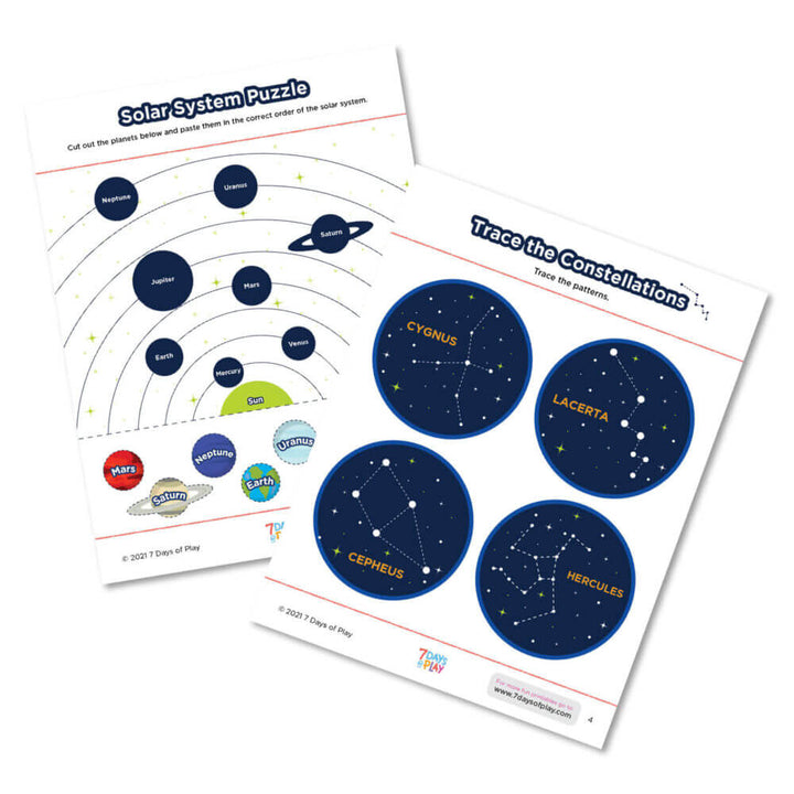 space themed worksheet astronaut diy printable early childhood education skills preschool kindergarten
