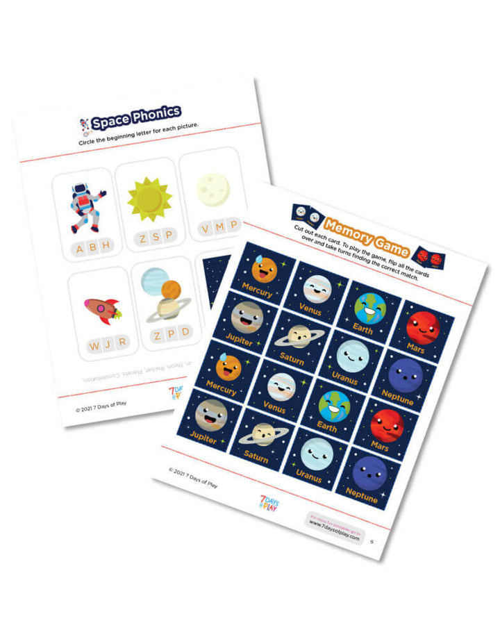 space themed worksheet astronaut diy printable early childhood education skills preschool kindergarten