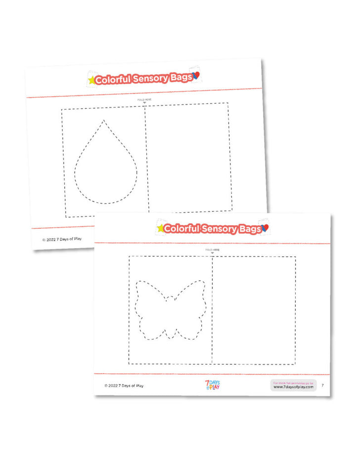 Colorful Sensory Bags Free Printable