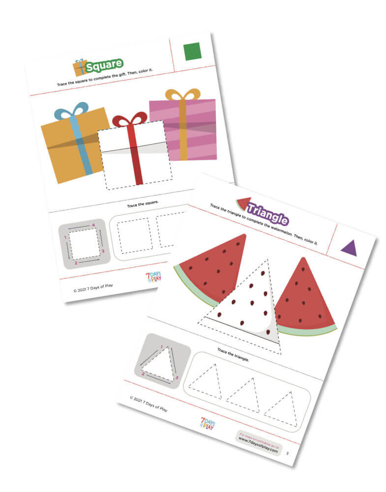 Activities All About Shapes - Fun Printable