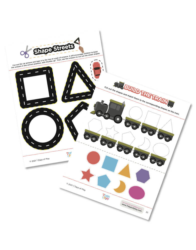 Activities All About Shapes - Fun Printable