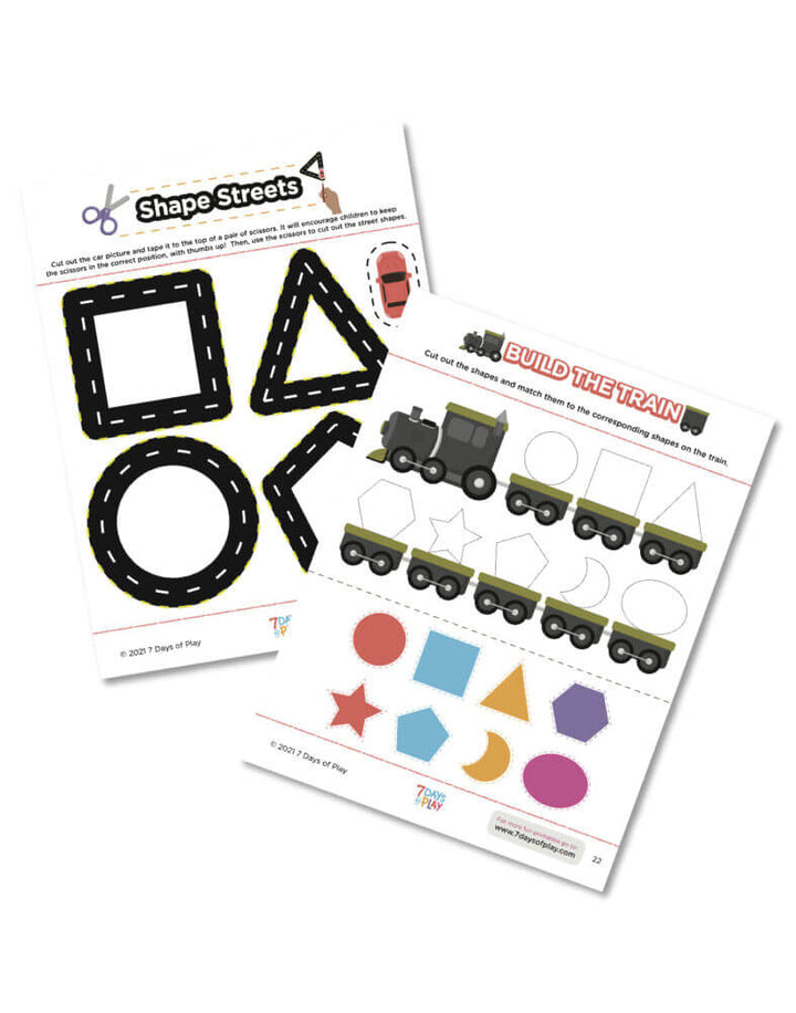 Activities All About Shapes - Fun Printable