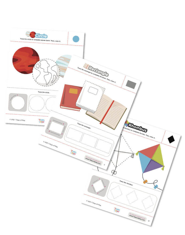 Activities All About Shapes - Fun Printable