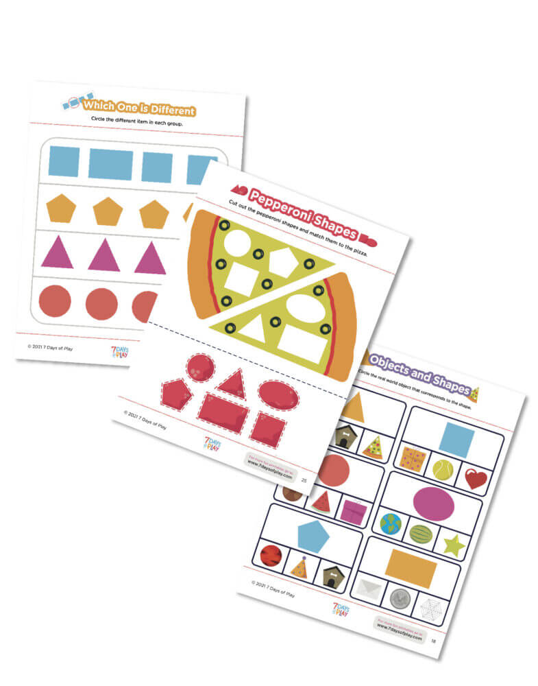 Activities All About Shapes - Fun Printable