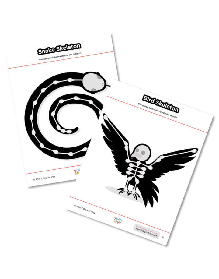skeleton printable cotton swab activity for kids halloween anatomy