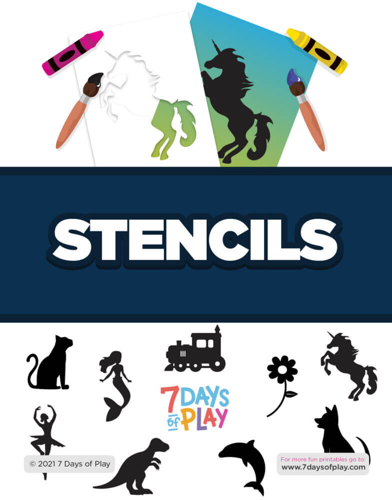 stencil art for kids free printable