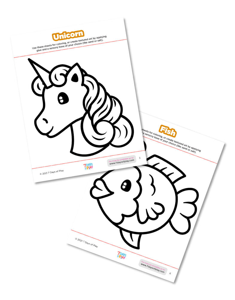 Coloring and Art Pages Printable for Kids