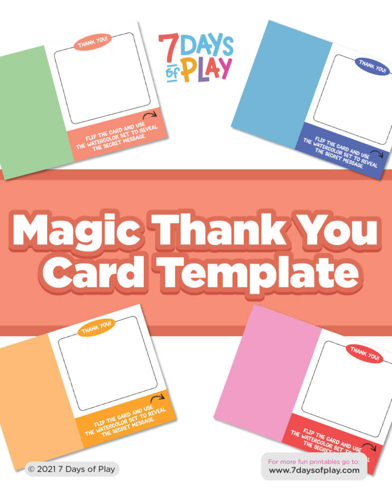 Magic Thank You Letter Template - Printable – 7 Days of Play