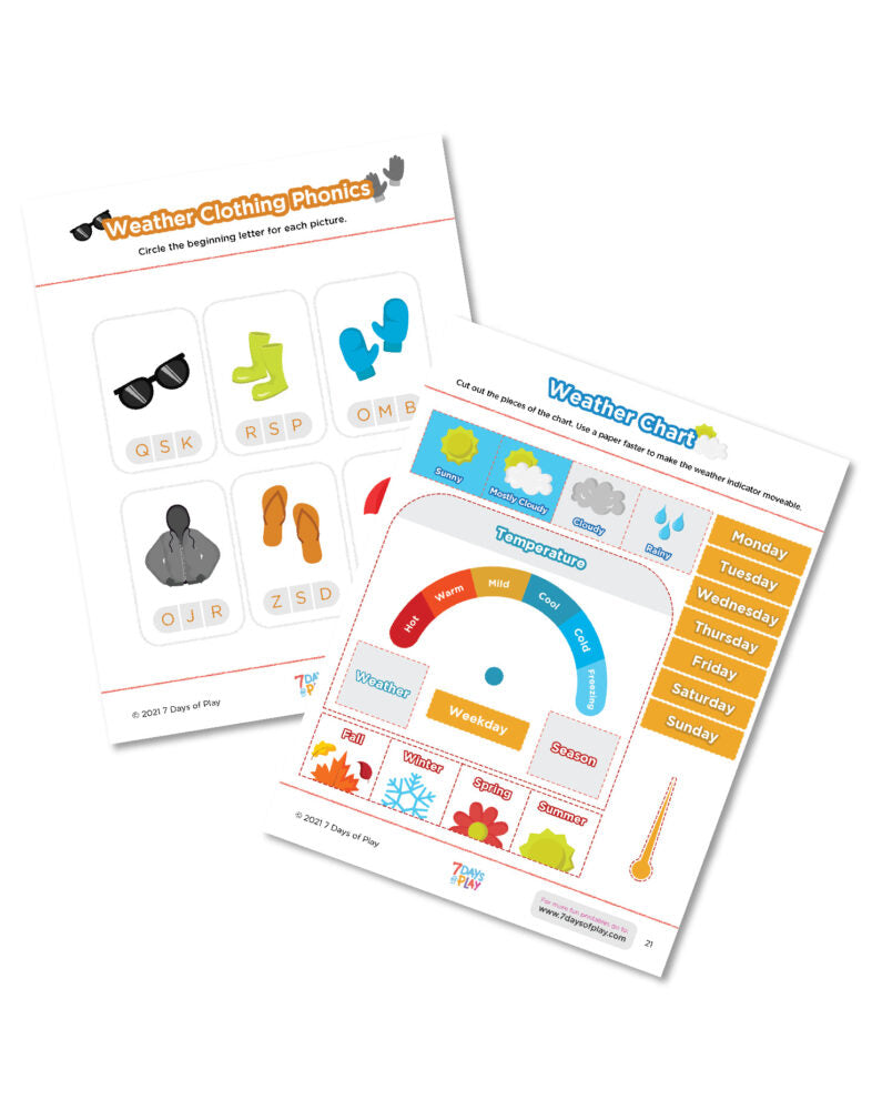 Weather activities - Fun Printable for Kids