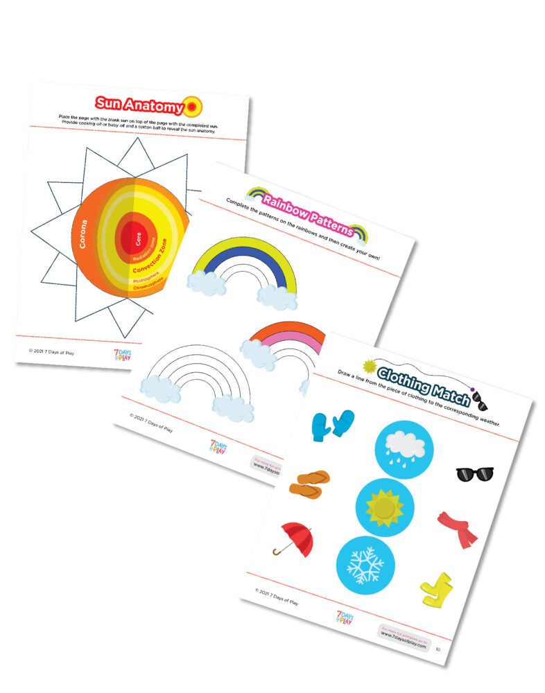 Weather activities - Printable for Kids