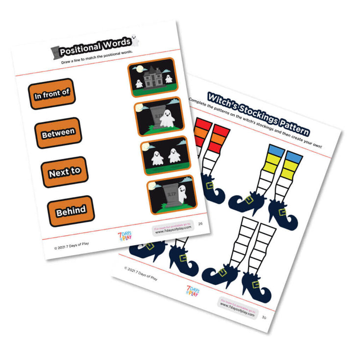 halloween worksheets printable early childhood education skills