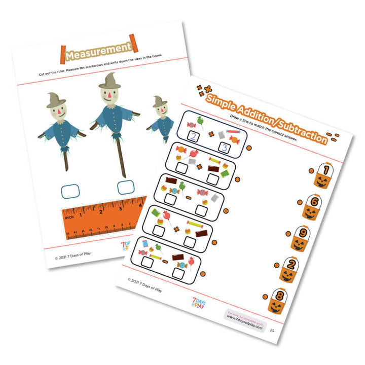 halloween worksheets printable early childhood education skills
