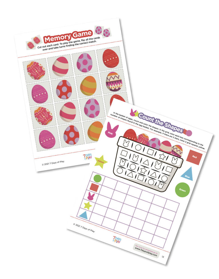 easter and spring themed worksheets printables