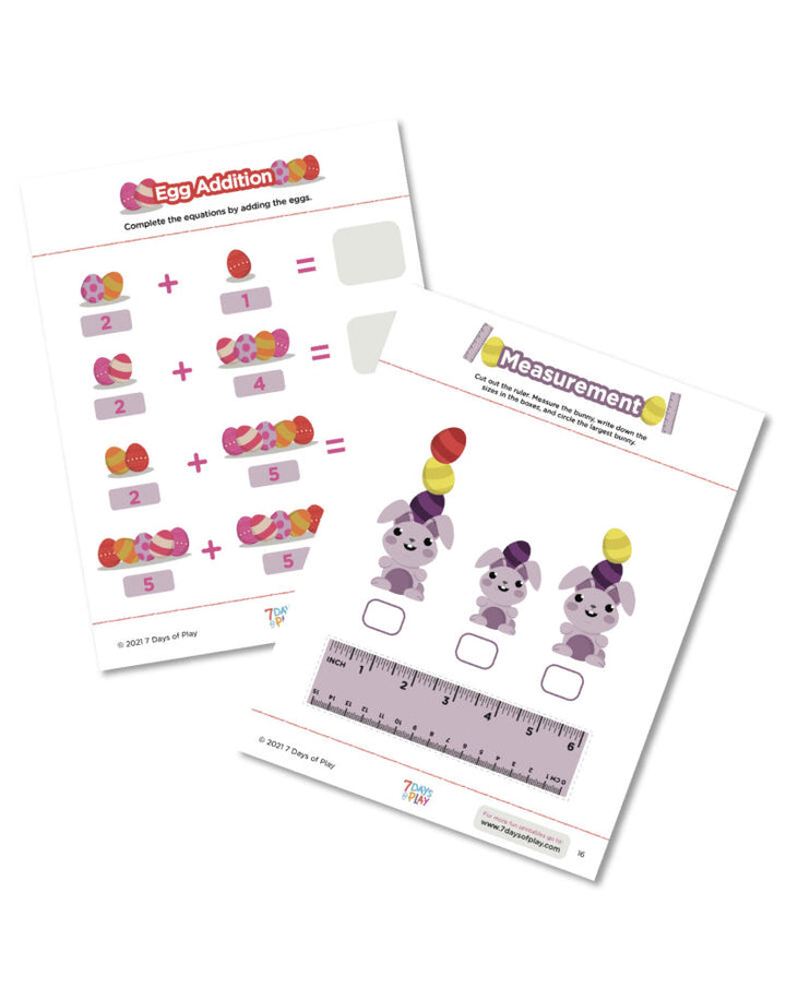 easter and spring themed worksheets printables