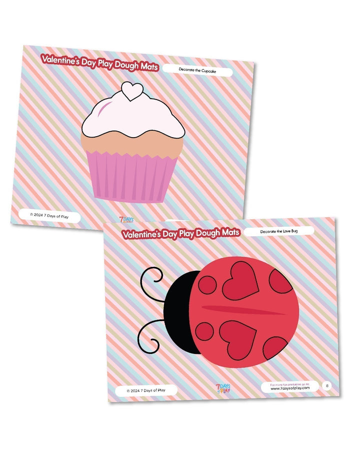Valentines Play Dough Mats