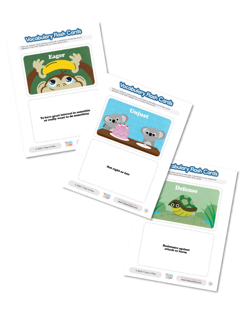 Vocabulary List 1 - Printable for Kids