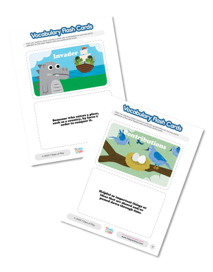 Vocabulary List 2 - Printable for Kids