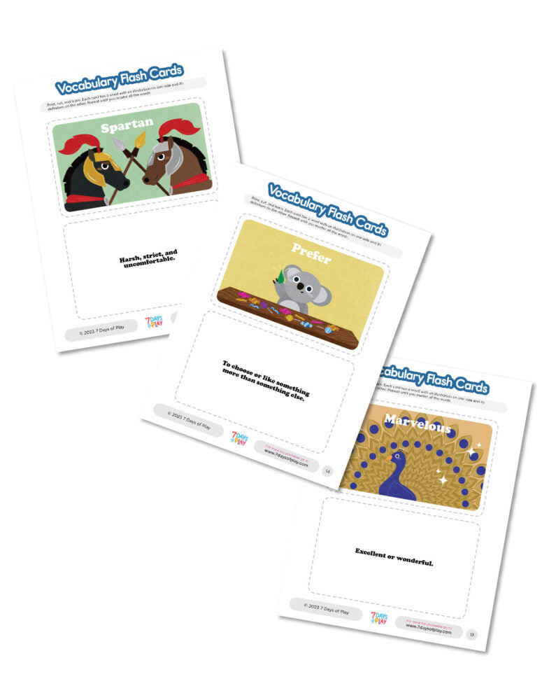 Vocabulary List 2 - Printable for Kids