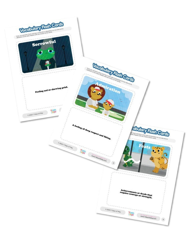 Vocabulary List 4 - Printable for Kids