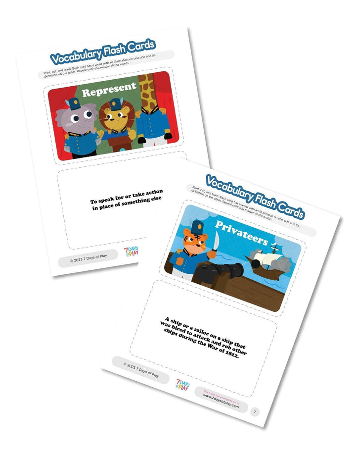 Vocabulary List 5 - Printable for Kids
