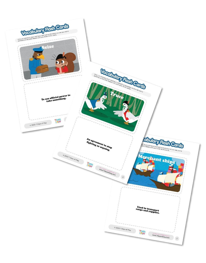 Vocabulary List 5 - Printable for Kids