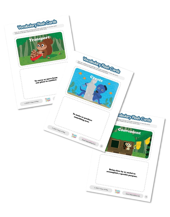 Vocabulary List 6 - Printable for Kids