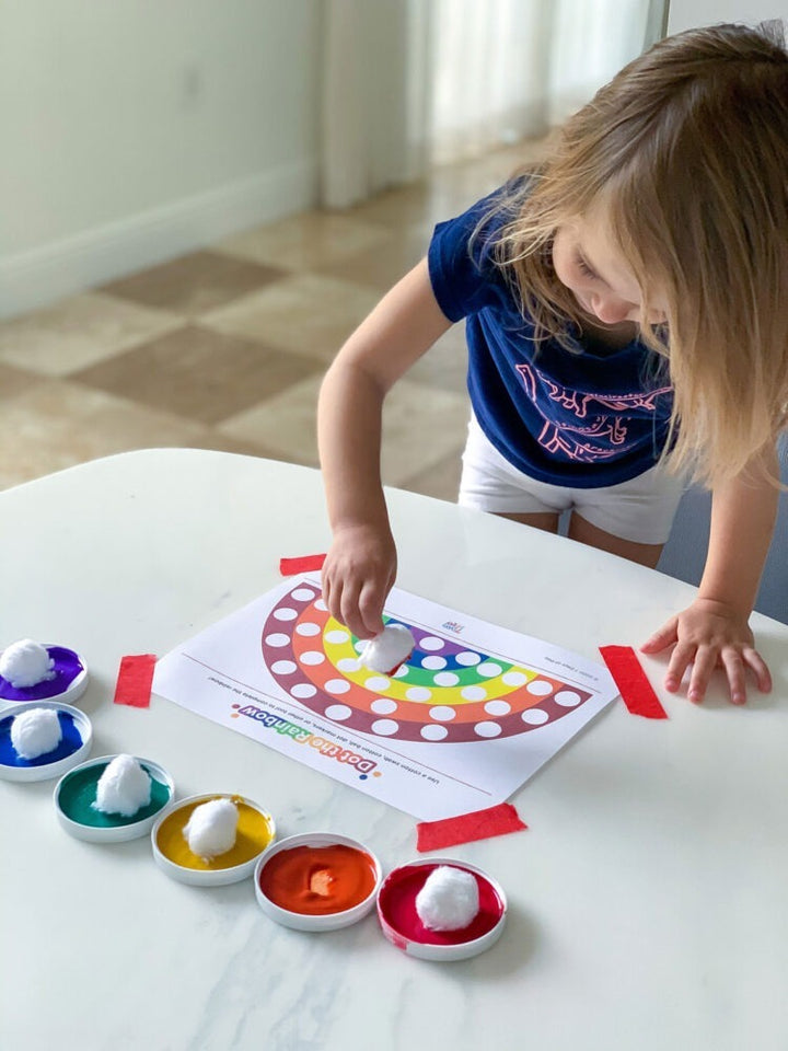 Dot the Rainbow - Fun Printable