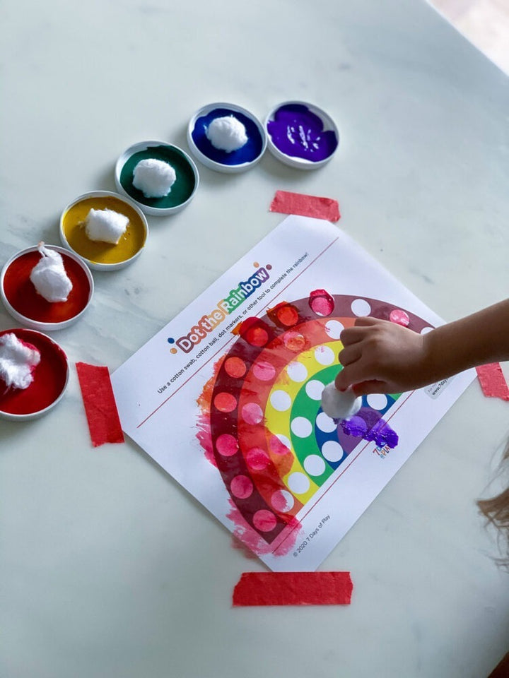 Dot the Rainbow - Fun Printable