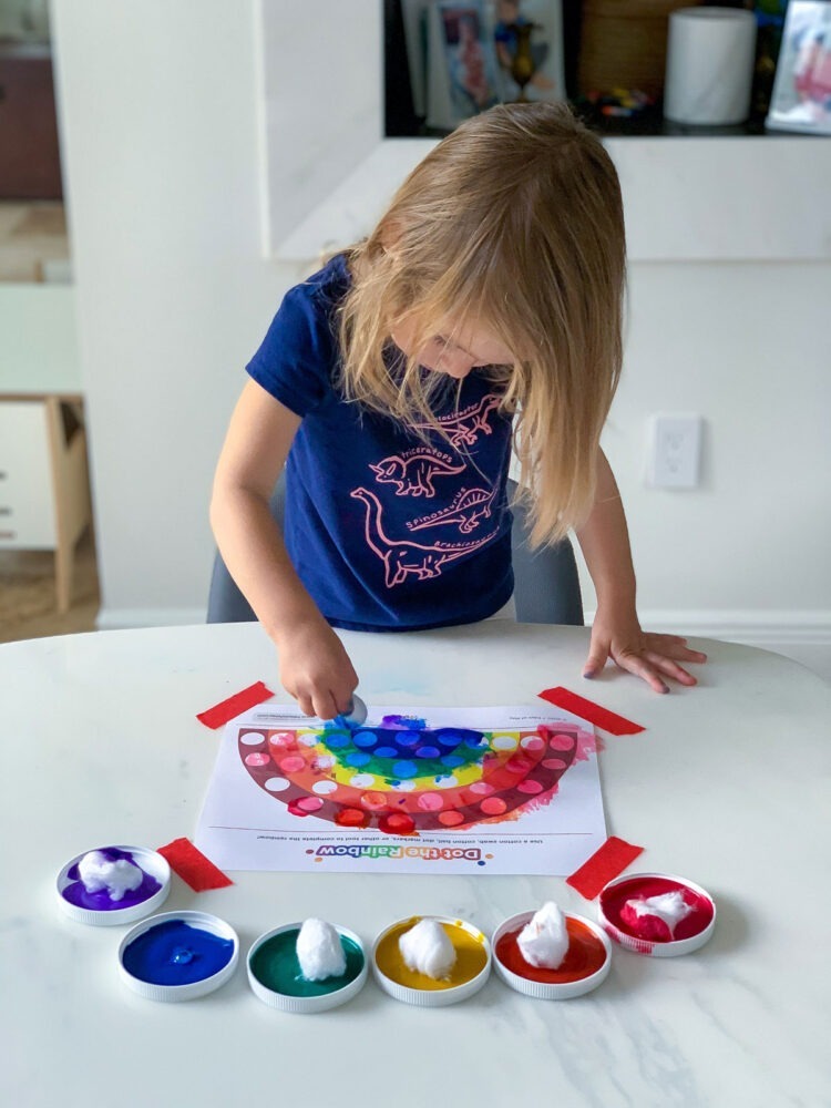 Dot the Rainbow - Fun Printable