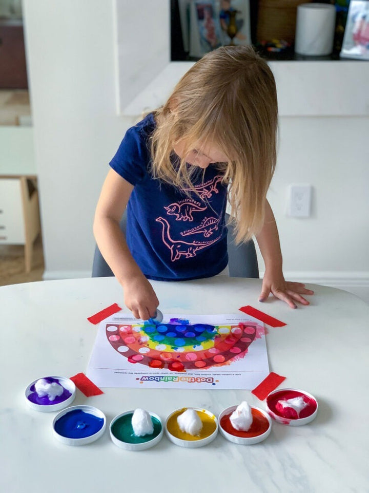 Dot the Rainbow - Fun Printable