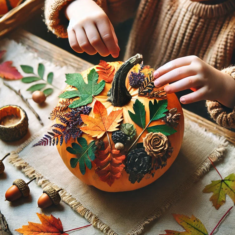 Nature Collage Pumpkins