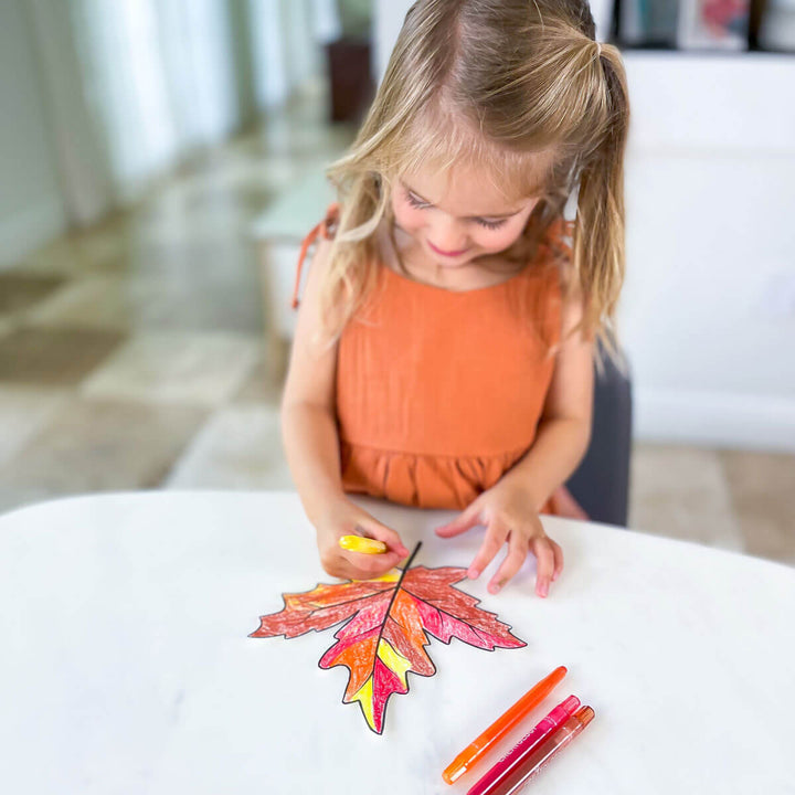 fall leaf craft autumn themed kids art
