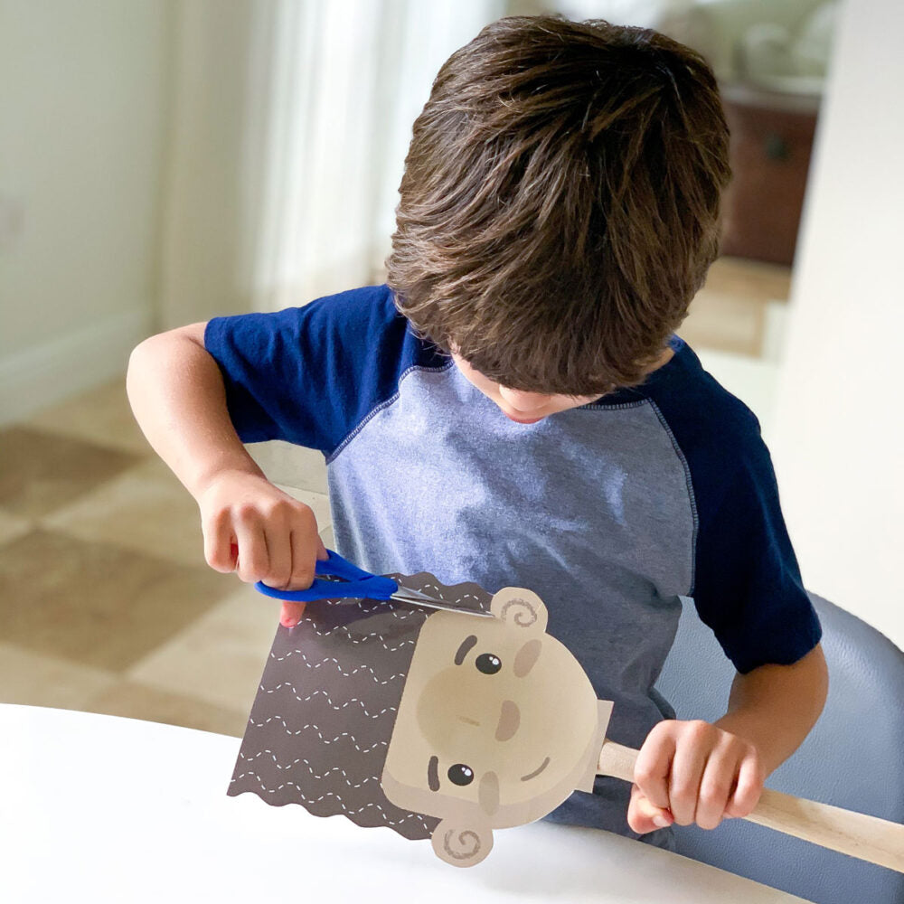 Scissor Skills Haircuts - Fun Printable