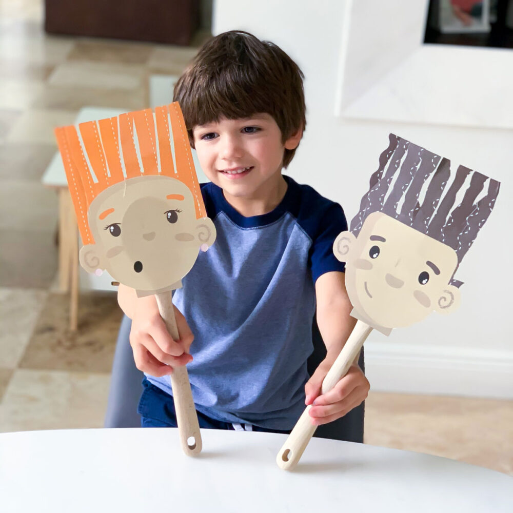 Scissor Skills Haircuts - Fun Printable