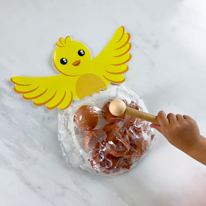 hand eye coordination game for toddlers hatch the egg chick