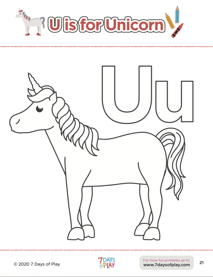 Animal Coloring Pages from A to Z