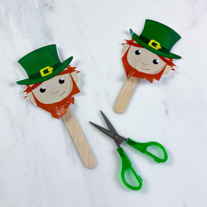 leprechaun scissor skills activity